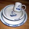 Sail boat Pattern
  3 piece set in the design of your choice $80; bowl or plate alone  $38